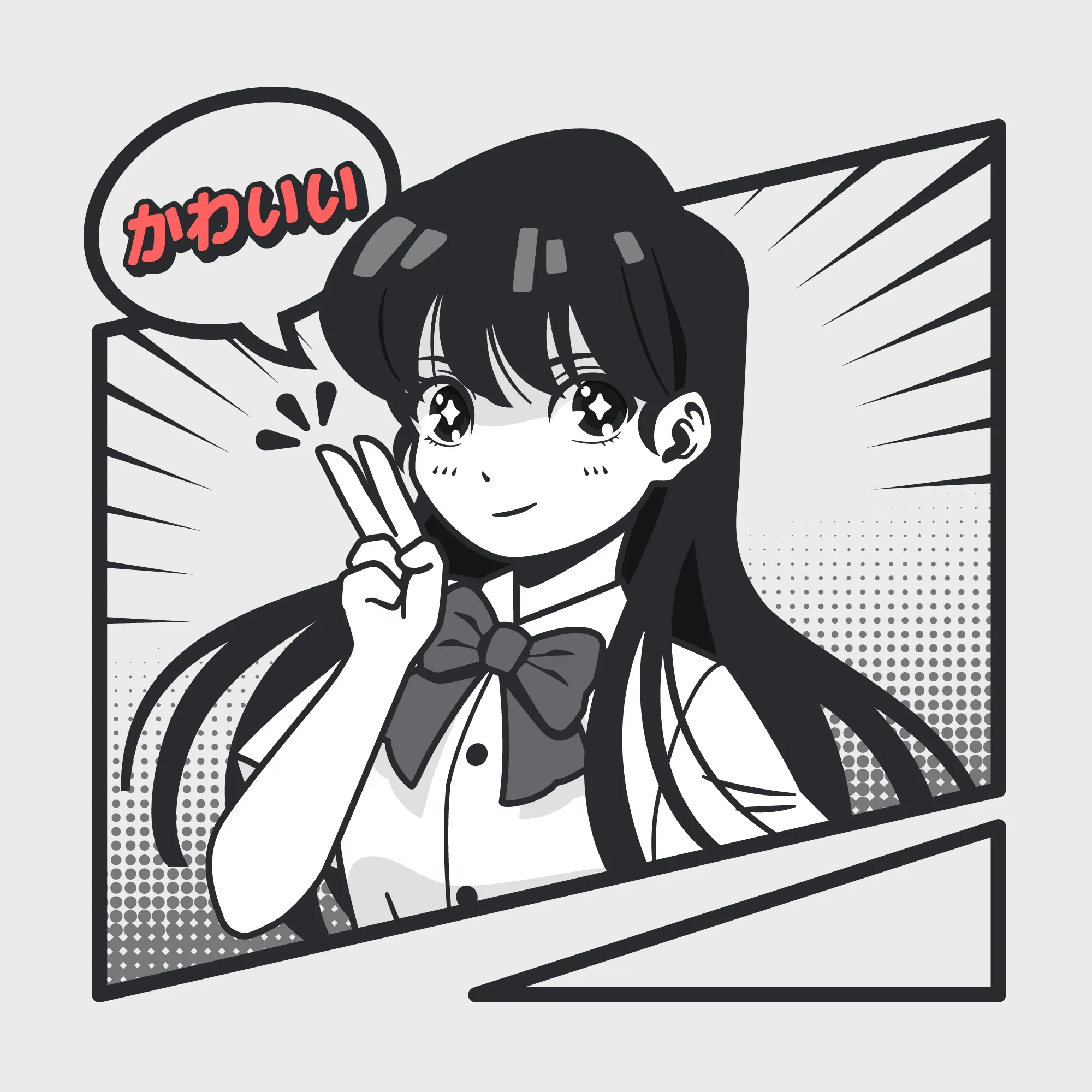 Manga-style character illustration